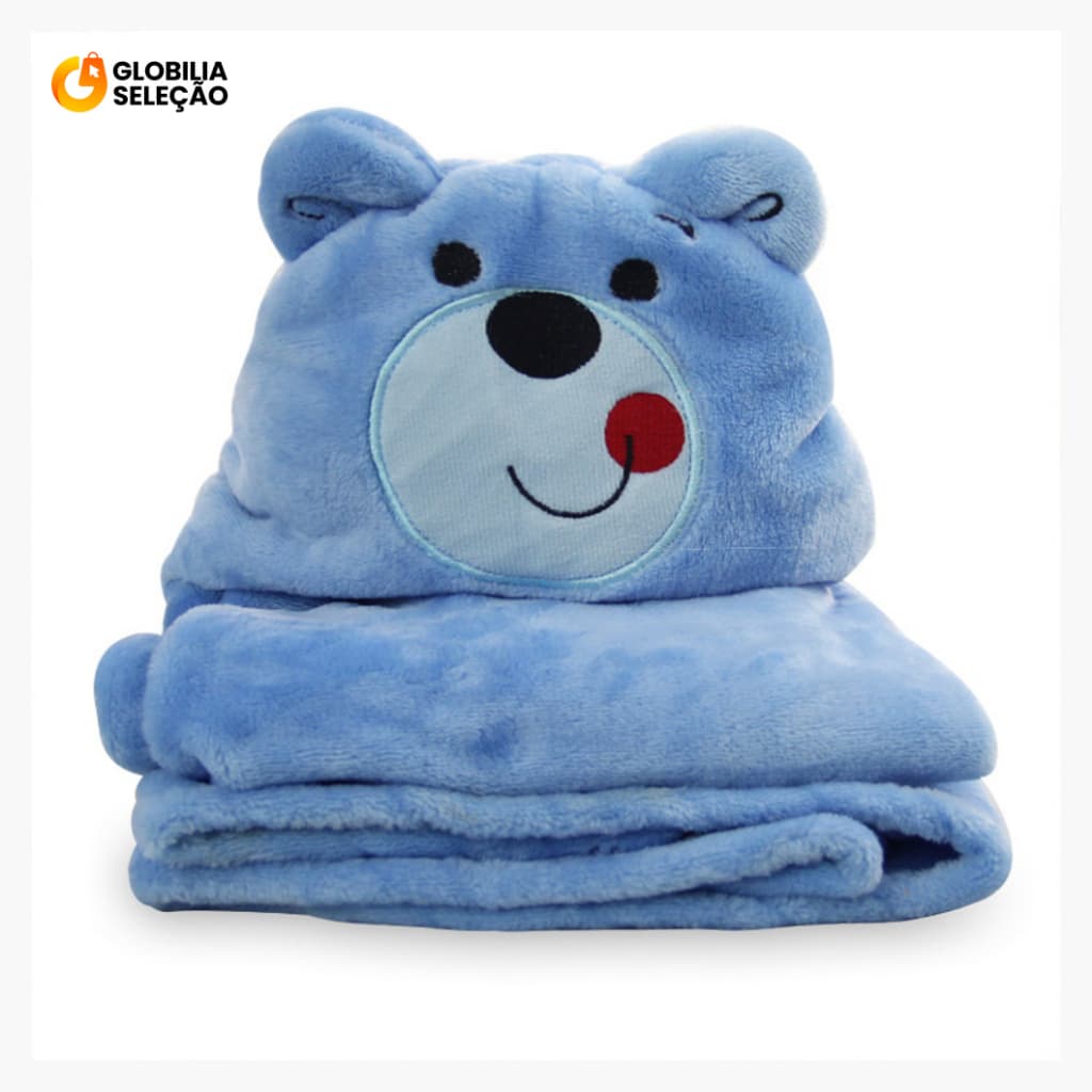 💓Toalha de Banho Bebê Felpuda Capuz Infantil Recém Nascido Com Orelhinha Menino e Menina 95 x 65cm