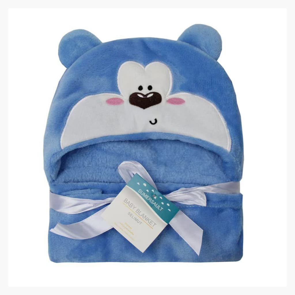 💓Toalha de Banho Bebê Felpuda Capuz Infantil Recém Nascido Com Orelhinha Menino e Menina 95 x 65cm