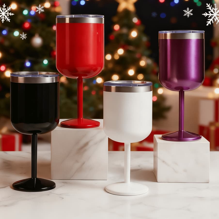 BLACK FRIDAY PROMOÇÃOTaça Térmica de Inox 510ml com Tampa – Edição de Natal | Mantém Suas Bebidas Geladas por Mais Tempo