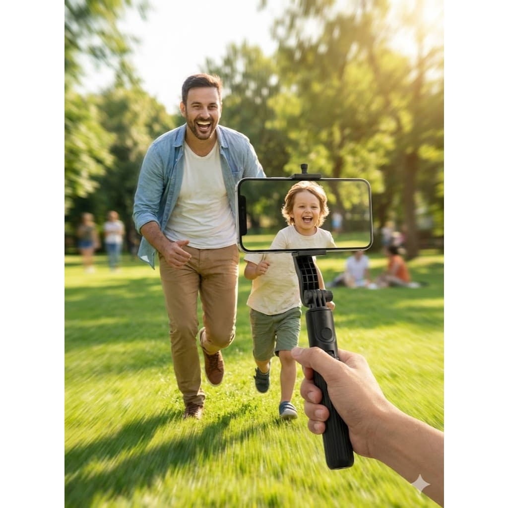 Suporte Estabilizador Inteligente SLF-08: Dobrável, Leve e com Controle Remoto - Ideal para Viagens