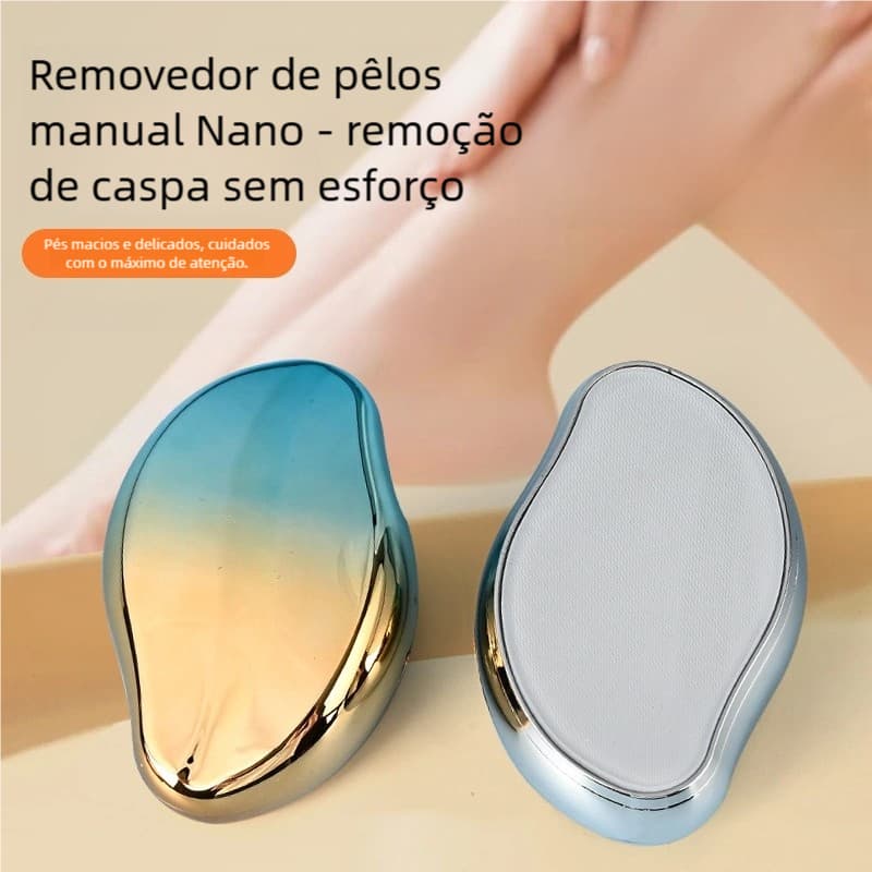 Depilador de Cristal Indolor - Reutilizável e Seguro, Ferramenta de Beleza Fácil de Limpar