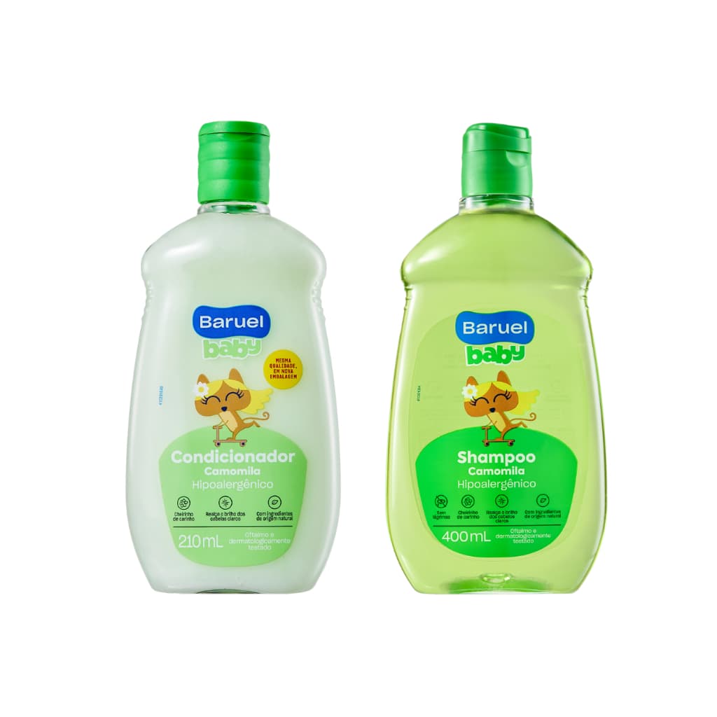 Kit Baruel Shampoo Camomila 400ml+Condicionador Camomila 210ml