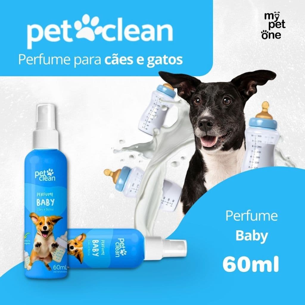 Perfume Colônia Pet Baby 60ml Para Cachorro E Gato - Pet Clean