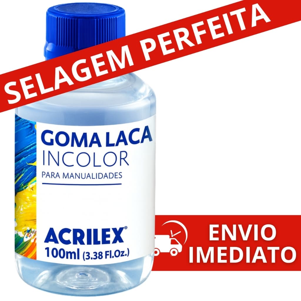 Goma Laca INCOLOR ORIGINAL 100ml Acrilex - ENVIO IMEDIATO
