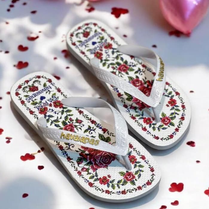 Rasteirinha Feminino 33 ao 40 Estampados Florido Confortável Macio Linha Moderna Lançamento Verão 2025