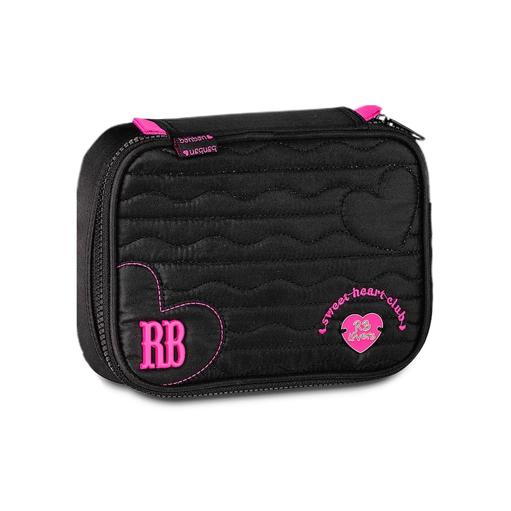 Estojo Box Escolar Rebecca Bonbon BTS Now United Stitch Bolso Duplo - Promoção.