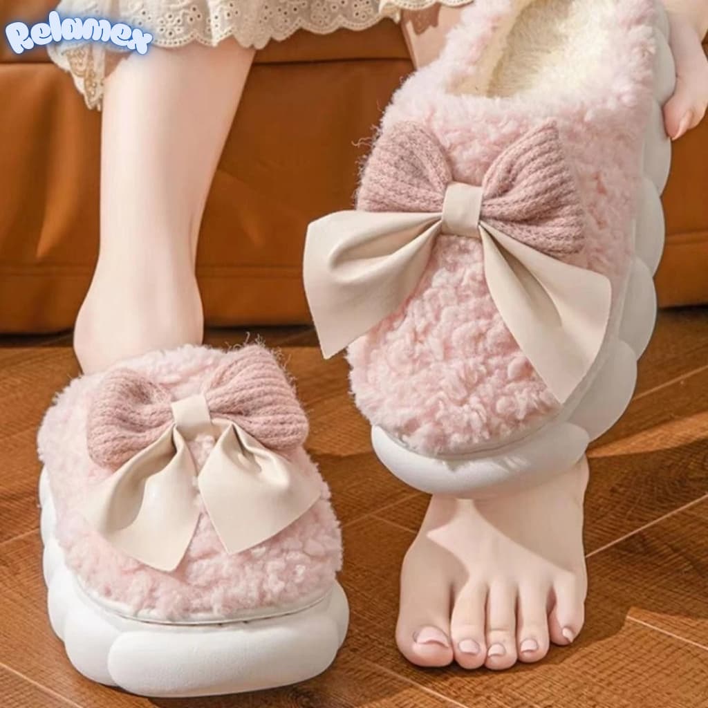 Pantufa Feminina Super Macia e Confortável cor rosa