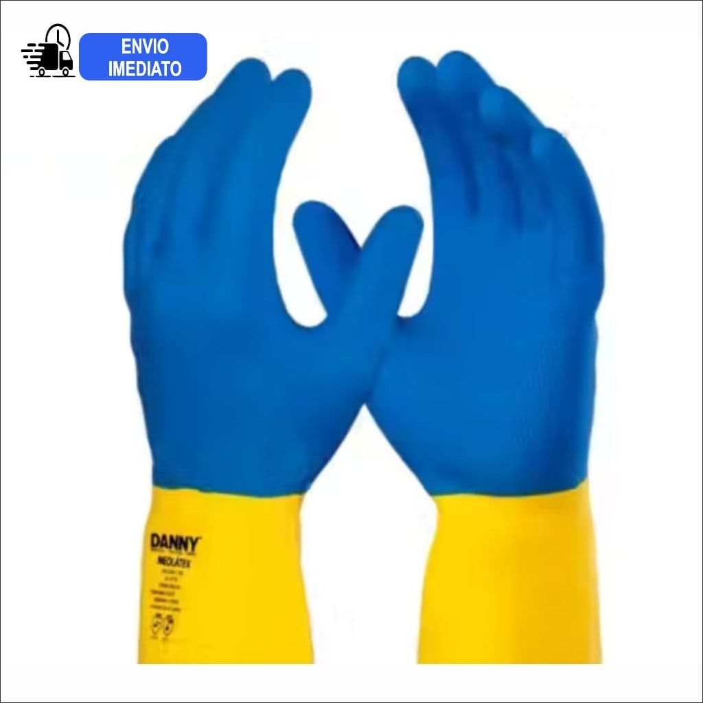 Luva de segurança em Neoprene e Látex NEOLÁTEX Segurança Limpeza Proteção EPI