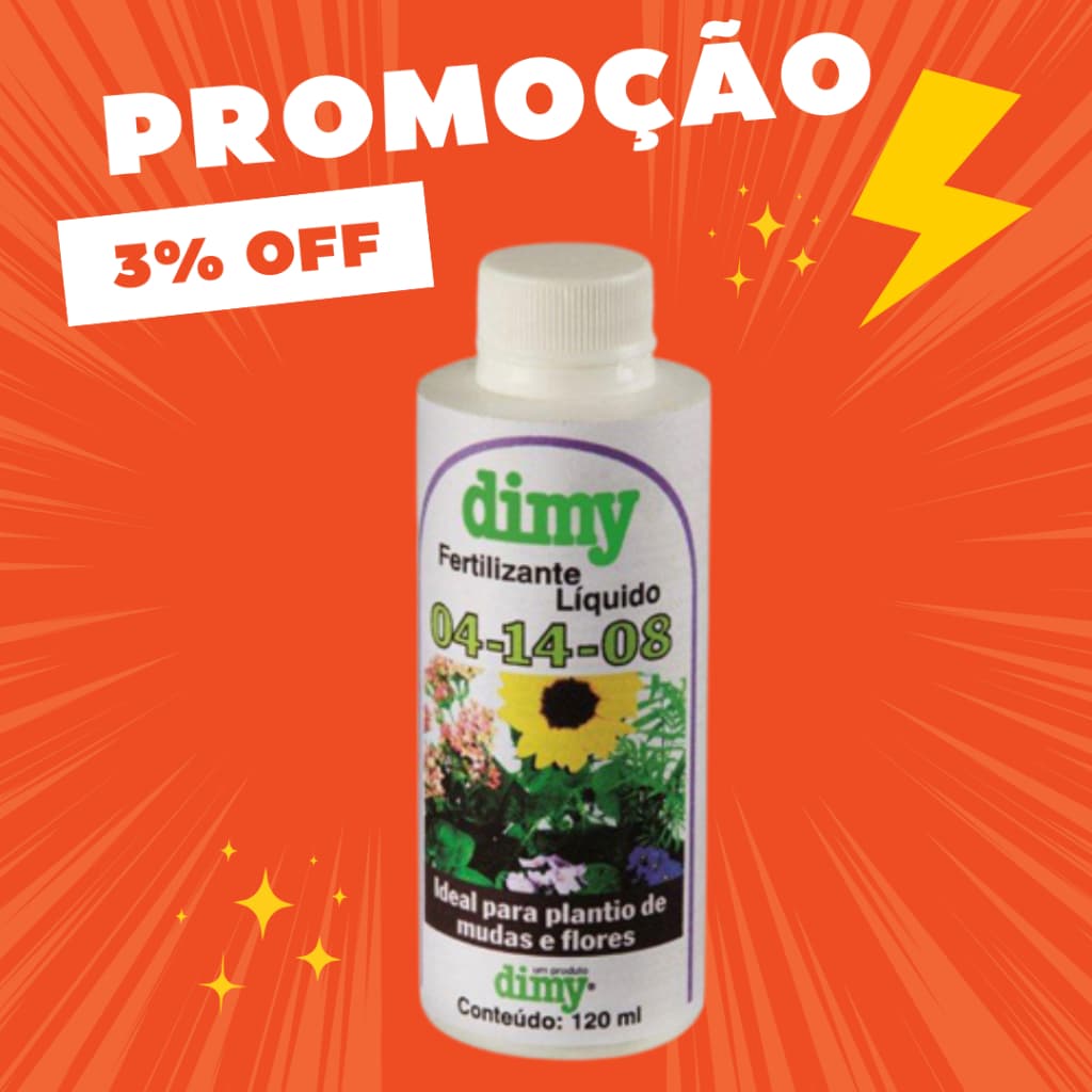 Fertilizante Adubo NPK 04-14-08 Liquido Concentrado Rende 12L DIMY