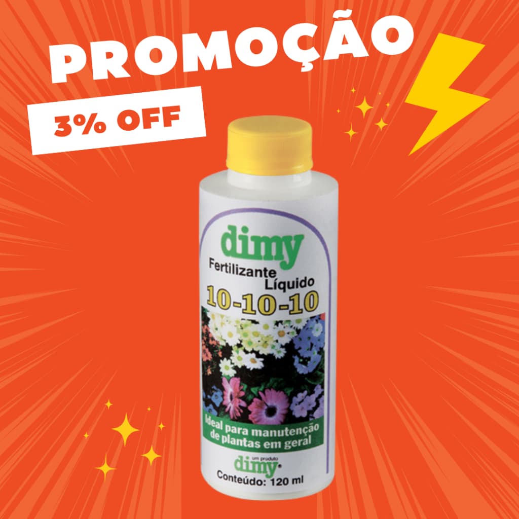 Fertilizante NPK 10-10-10 Liquido Concentrado Rende 12L DIMY