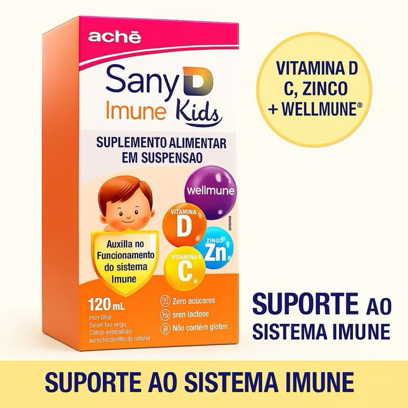 Sany D Imune kids 120ML Sabor Morango Ache