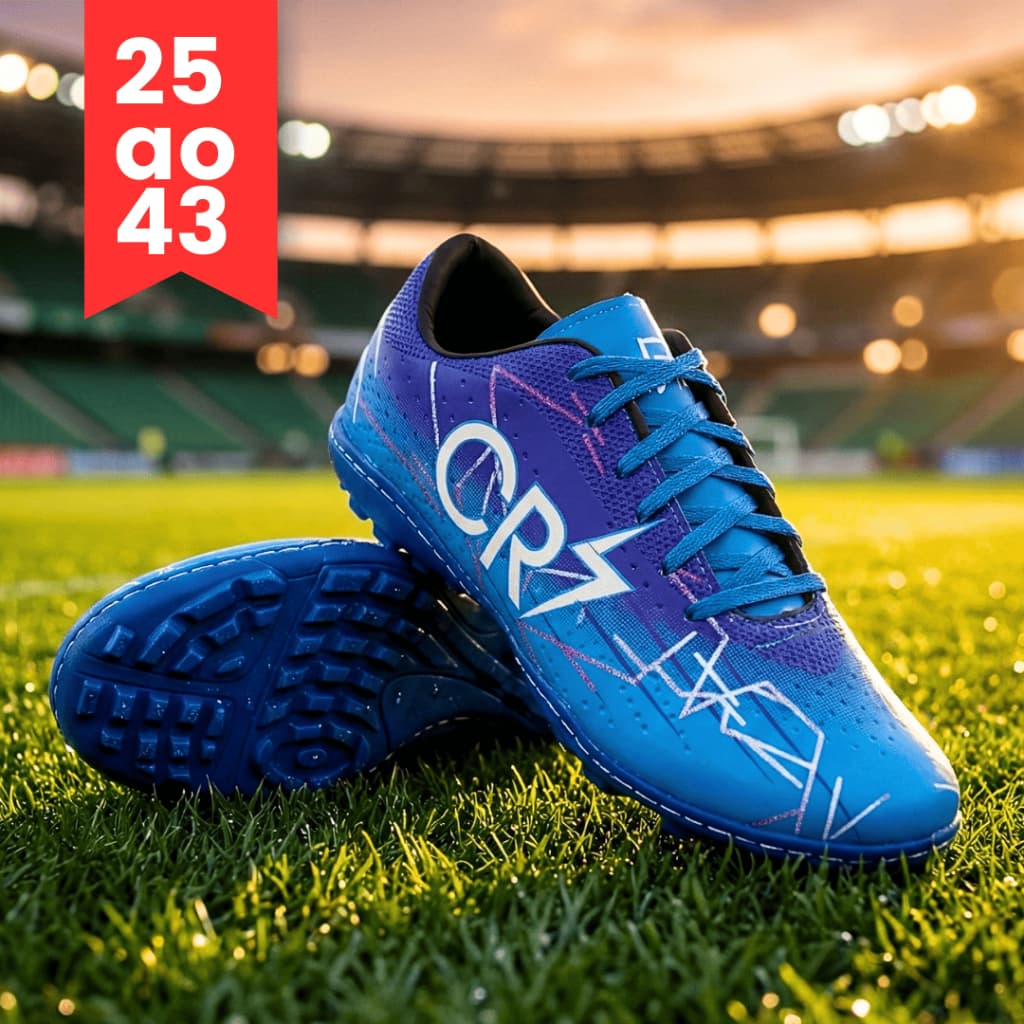 Chuteira Masculina Society Profissional Campo Futsal Leve Confortável Bico Costurado Envio Rápido