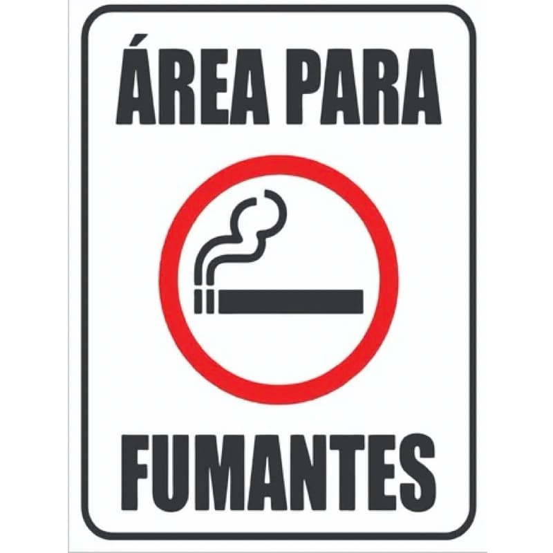 Placa Area para Fumantes
