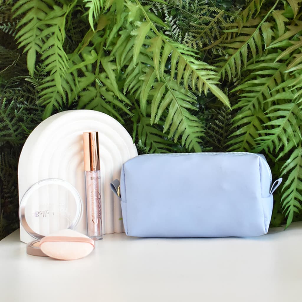 Necessaire Pequena Feminina Compacta Multiuso Bolsa Organizador de Bolsa Viagem Maquiagem