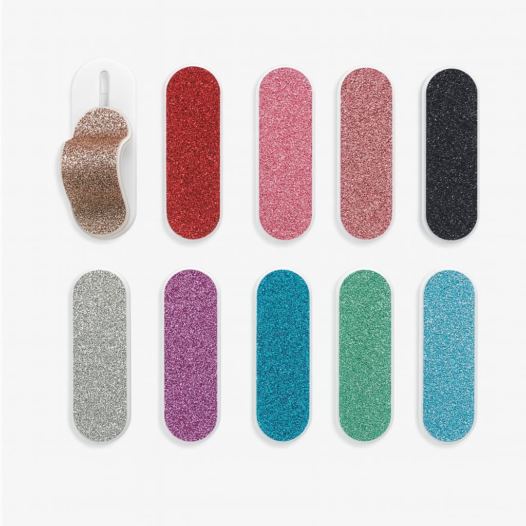 Finger Grip Suporte para Celular — Tecido / Couro / Glitter | Kits 2/3/5