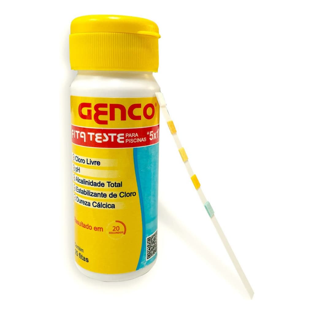 Fita Teste Para Piscina 5x1 25 Fitas Resultado Em 20 Segundo