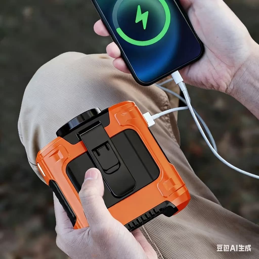 Ventilador Portátil 2 em 1 com Power Bank 10000mAh – USB Recarregável, Uso no Pescoço ou Cintura, Super Potente