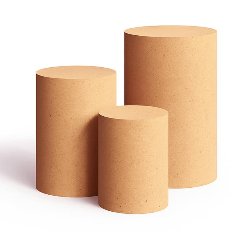 Kit Decoração De Festa 3 Mesas Cilindros Mdf Cru Pegue e Monte