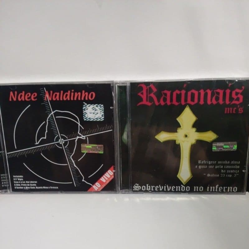 cd kit 2 cds rap nacional novo lacrado