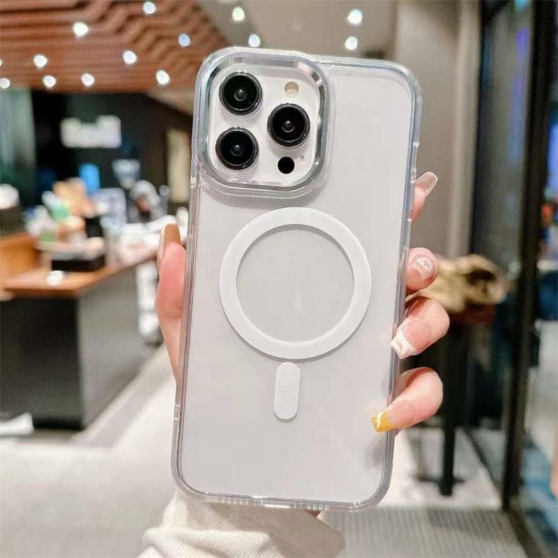 Capa Capinha Case Magnética IPhone Magsafe Transparente IPhone 17 16 15 14 13 12 11 Acrilico