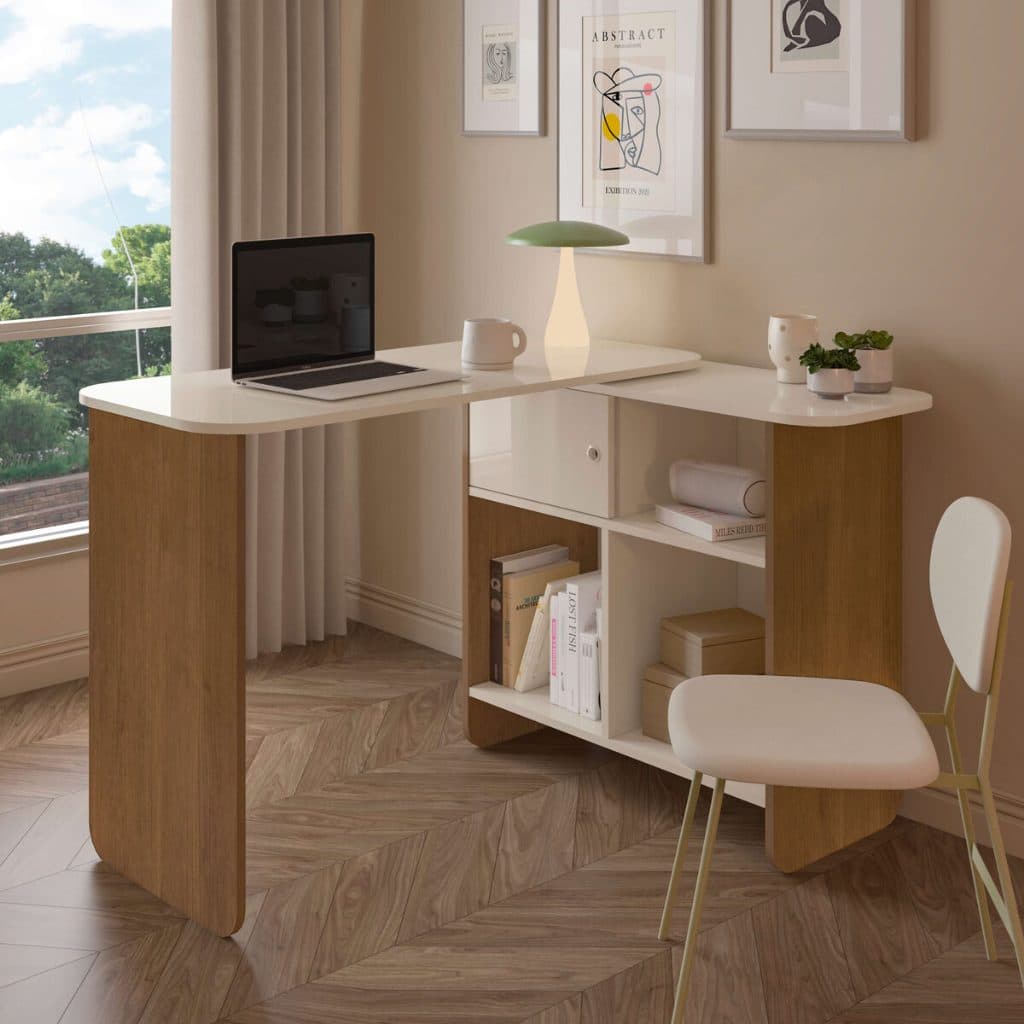 Escrivaninha Flexível Com Tampo Rotativo Nomad Artely