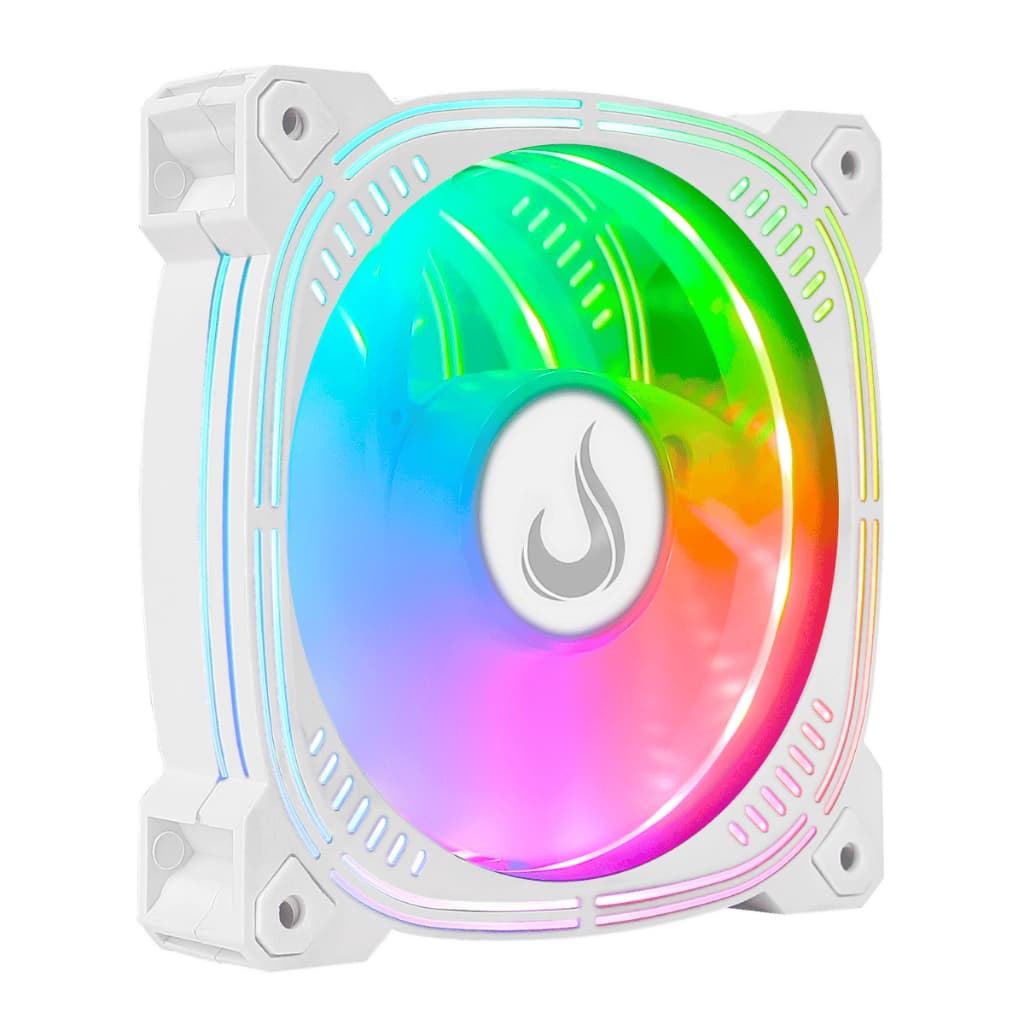 Fan Gamer Rise Mode Aura Frost Pro Turbine 120mm PWM Argb 5v 3p Branco - Rm-au-argb-w