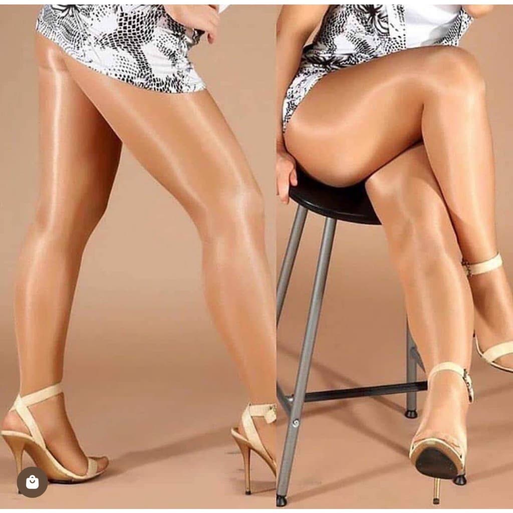 70d Meia Feminina de Cetim Brilhante Meia Calça Anti Celulite Qualidade Premium - ENVIO IMEDIATPO