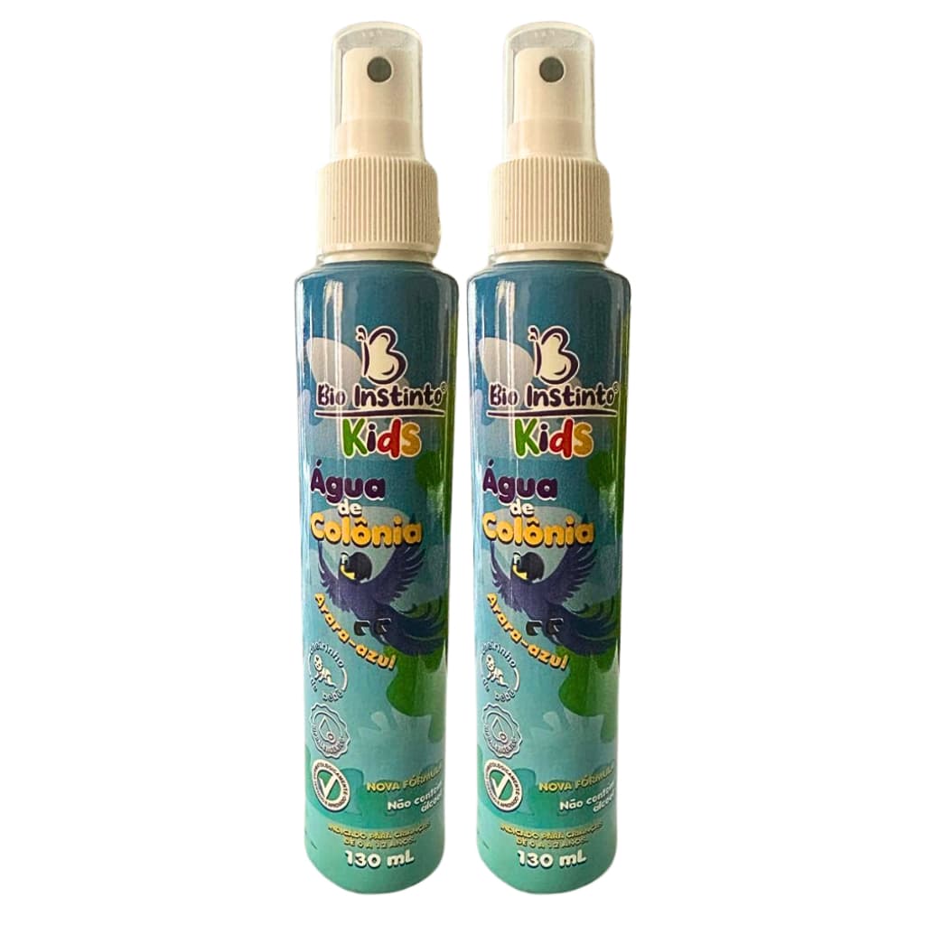 Água de Colônia Arara Azul 130 ml  - HIPOALERGÊNICO, APROVADO DERMATOLOGICAMENTE