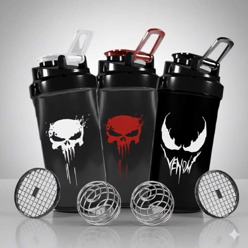 Coqueteleira  Shaker Venon- Academia- 600ML Com Mola