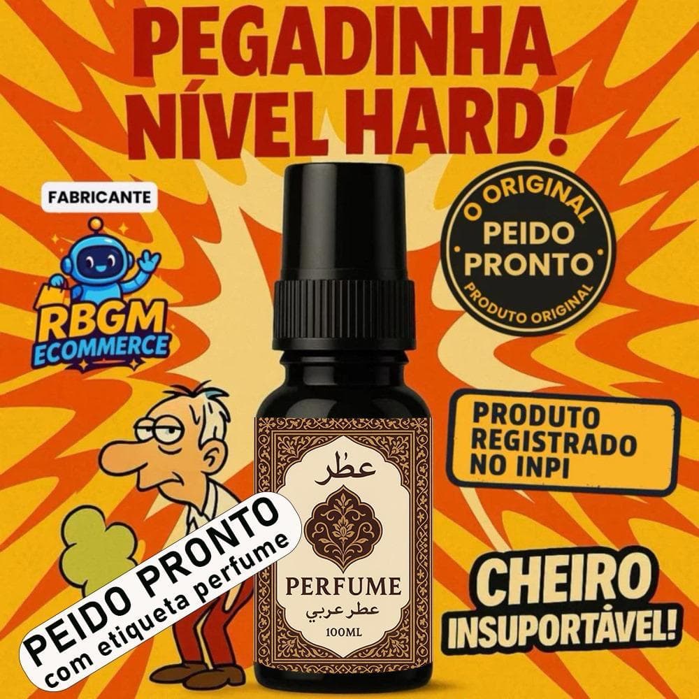 Spray Peido Pronto Etiqueta de Perfume Árabe Falso Fedor Extremo Pegadinha Festa Zoeira Líquido