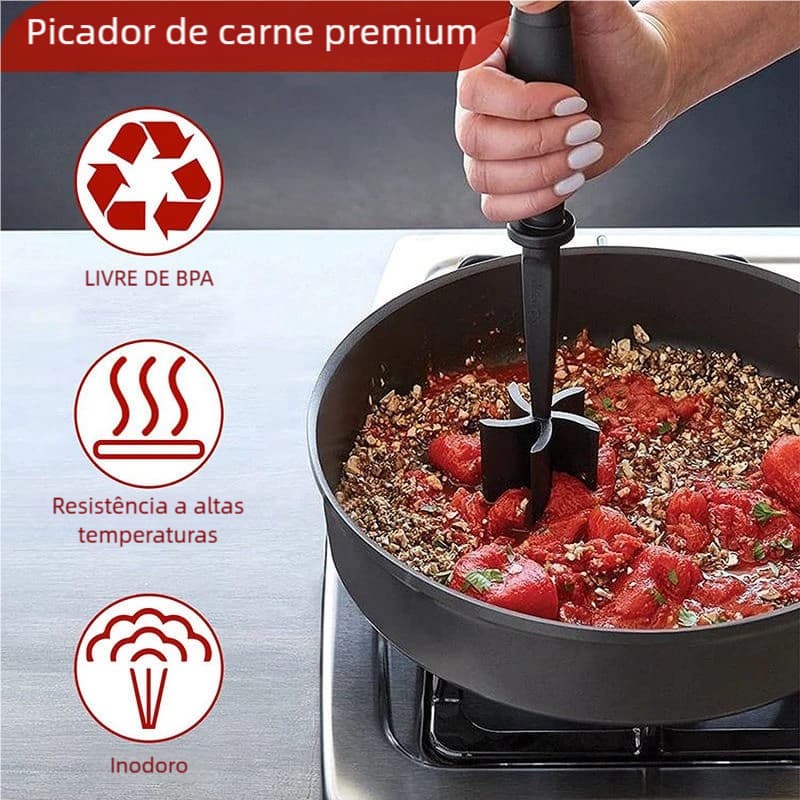 Cozinha Utensílio de Separação e Trituração - Lâminas Chanfradas para Carne, Frango e Legumes