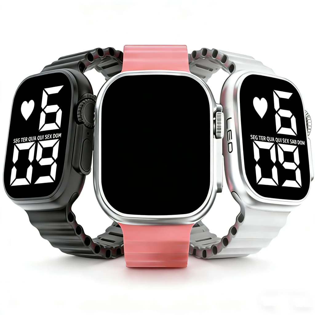 Led relógio digital para crianças meninos esportes relógios à prova dwaterproof água meninas silicone reloj eletrônico