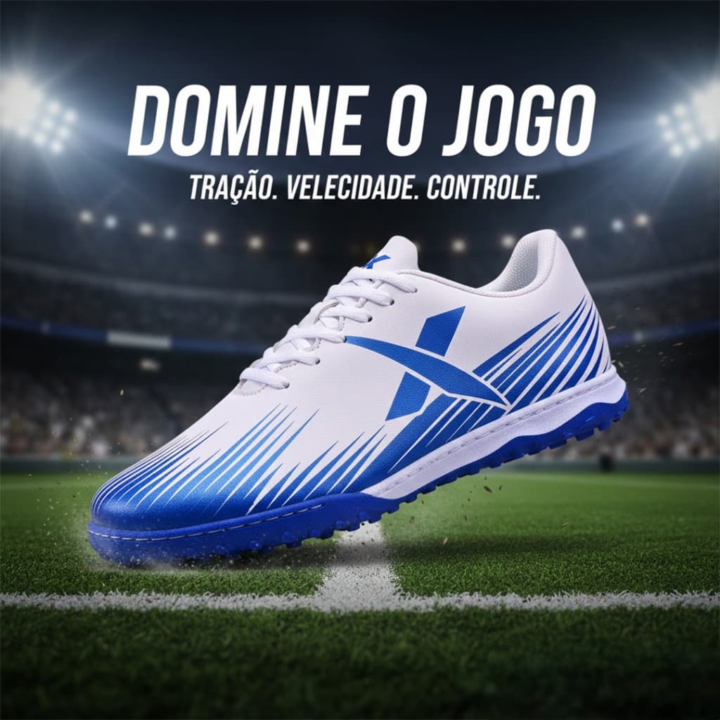 Chuteira Adulta Masculina Society Futebol Grama Sintética Confortável e Durável Promoção Envio Rápido