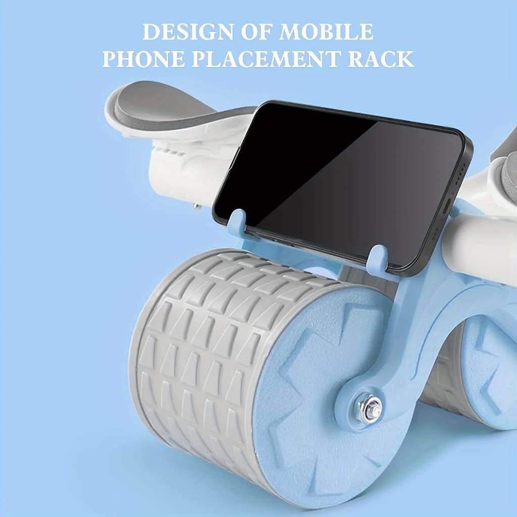 Roda de Exercício Abdominal com Suporte para Cotovelo e Temporizador - Treino em Casa