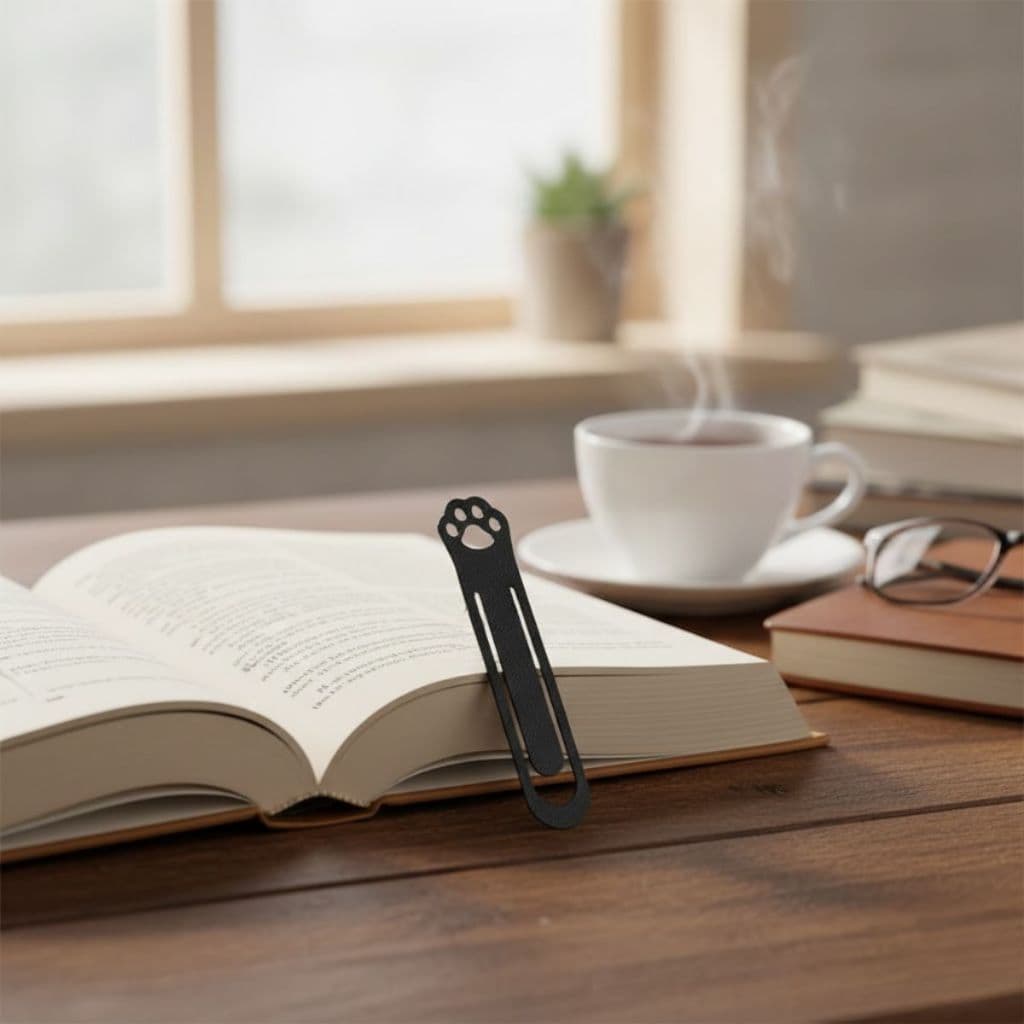 Marcador de Página Pata de Gato 3D Criativo e Fofo Diversas Cores