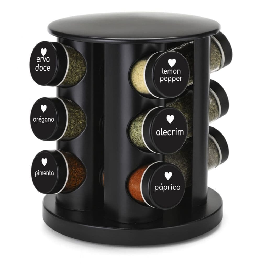 36 Etiquetas Adesivas Temperos Condimentos Mantimentos Resistente à Água Cozinha Organização Pantry 3,8x3,8