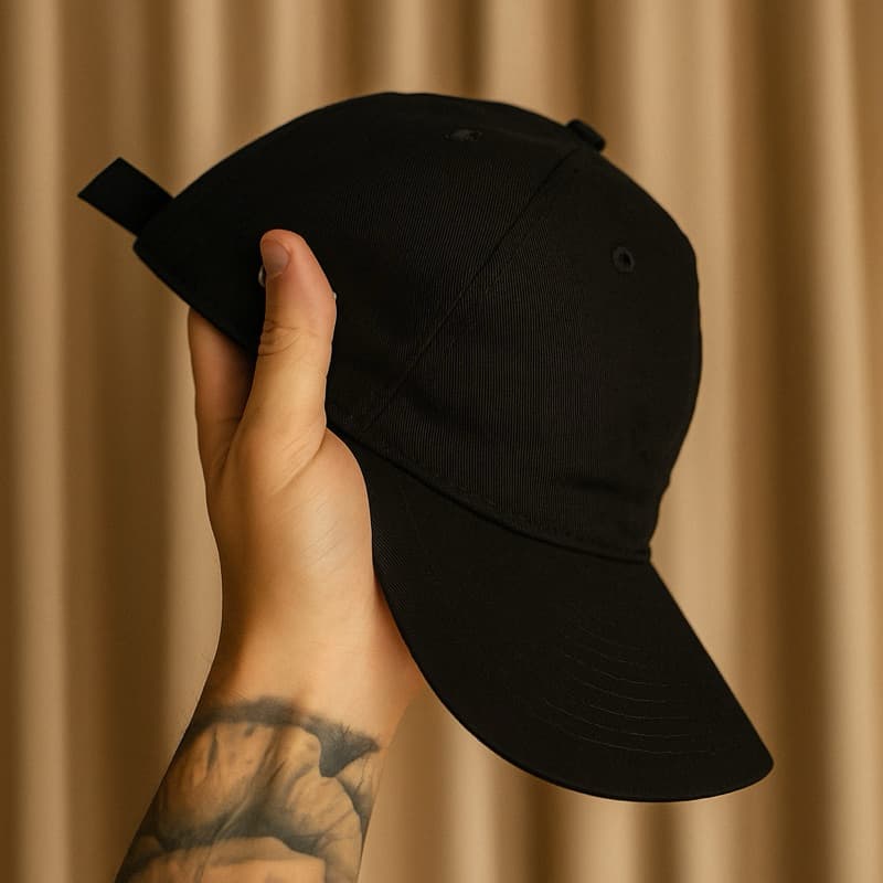 Boné Gabardine Bordado Lateral - ENVIO IMEDIATO