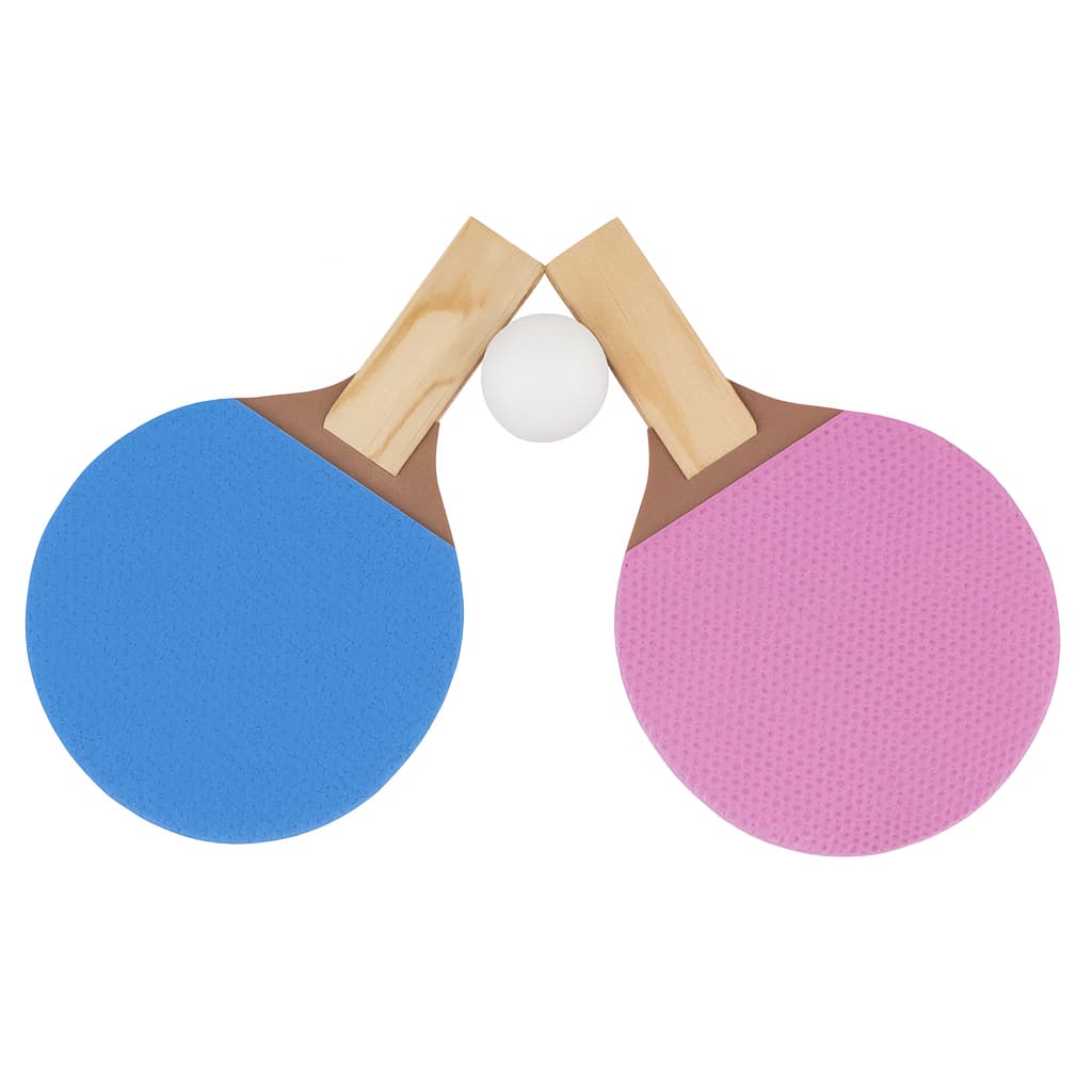Kit Ping Pong Completo 2 Raquetes + Bola | Tênis de Mesa Infantil Adulto Lazer