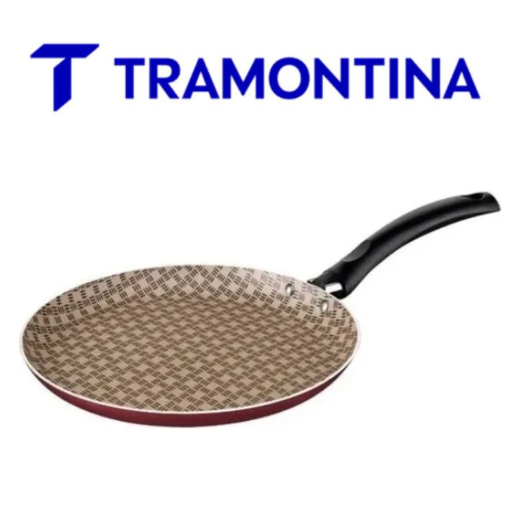 Panquequeira Tramontina Turim 22 Cm Vermelha Revestimento Antiaderente Starflon Max