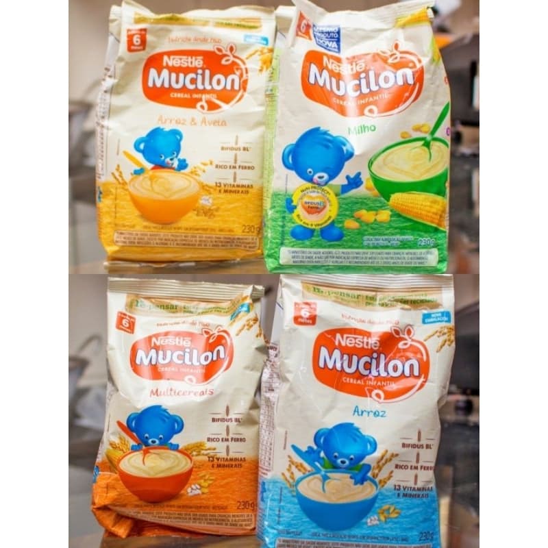Kit 2 Mucilon 180g cada Sabores