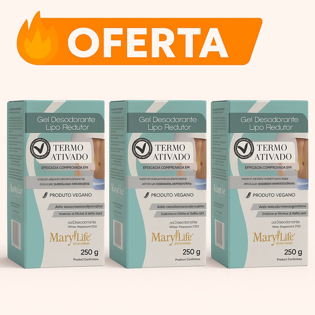 🔥 KIT 3 Gel Lipo Redutor Termo Ativo 250g | Queima Gordura Localizada | Ação Rápida