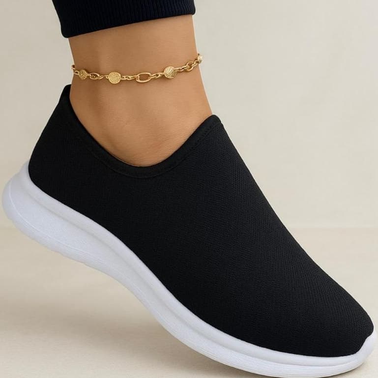 Tênis Meia Feminino Caminhada Academia Confortável Trabalho Leve Para Sair Envio Imediato