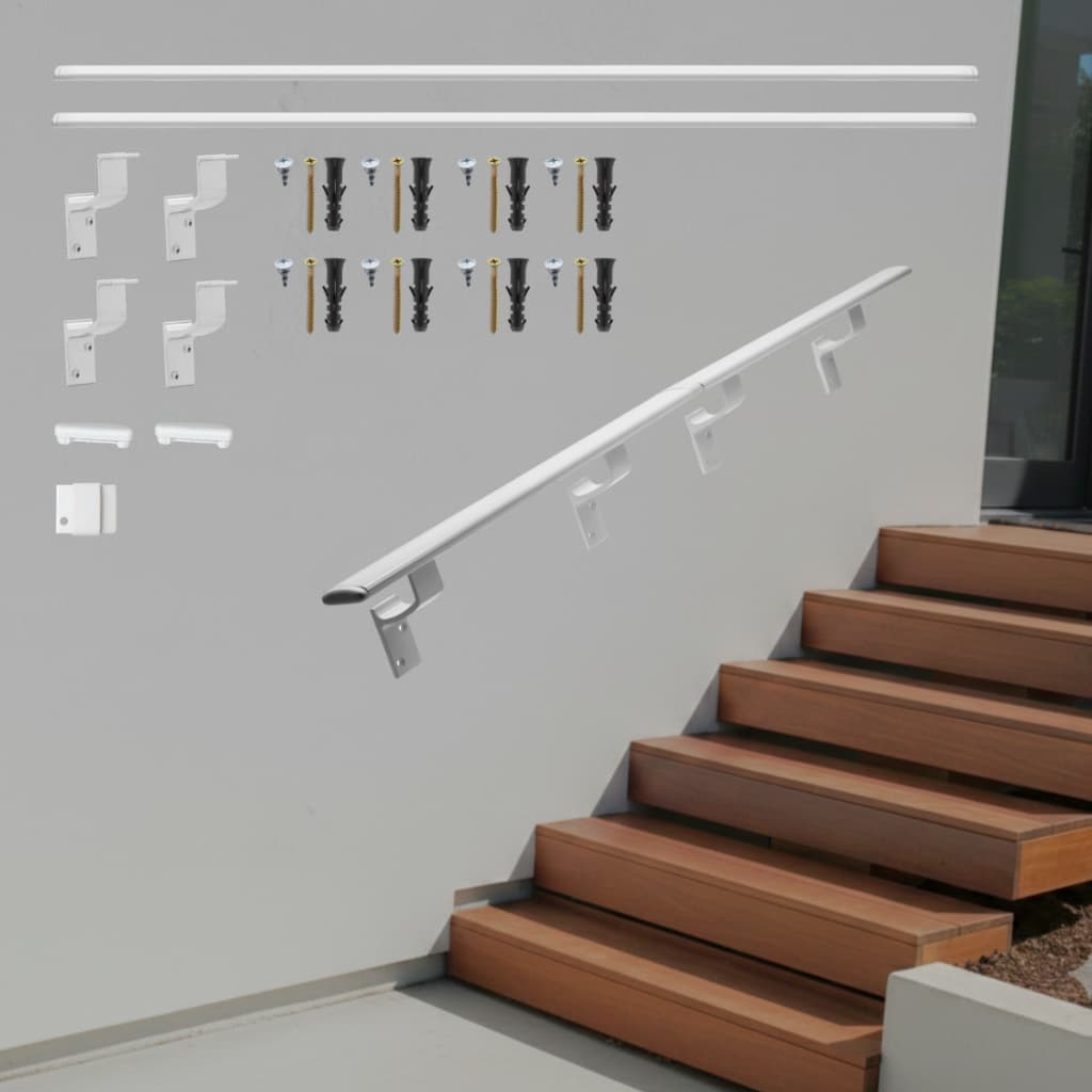 Tubo Corrimão Alumínio Chato 3,00 Metros P/ Escada Parede Rampa