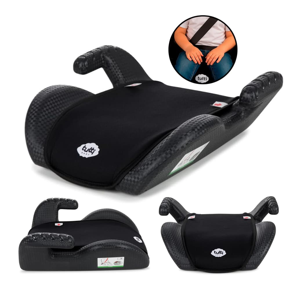 Assento De Carro Infantil Elevação Uppy Preto Tutti Baby Booster Auto Cadeirinha Portátil 15 A 36KG