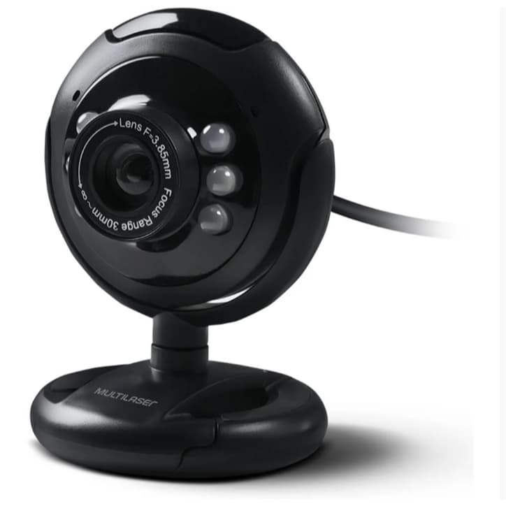 Webcam  Plug E Play 16mp Nightvision Preto Wc045