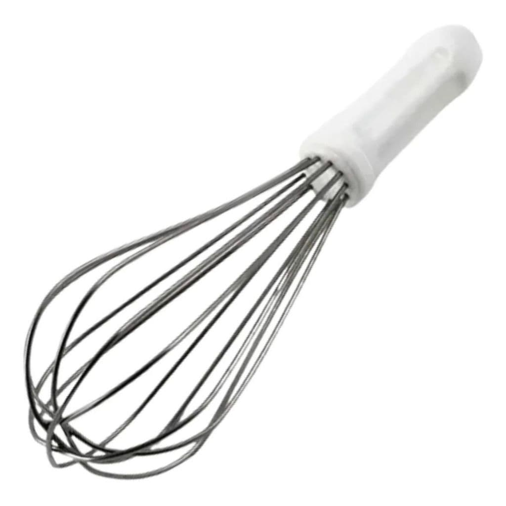 Fue Batedor Fouet  Reforçado Branco 30cm - Batedor De Creme*