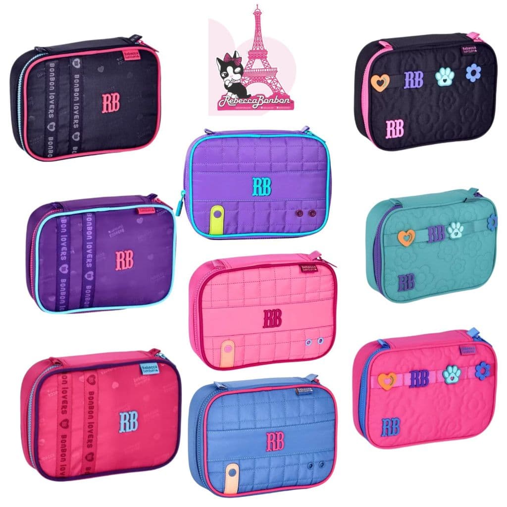 Estojo 36 Pens Crinkle com Matelassê Rebecca bonbon