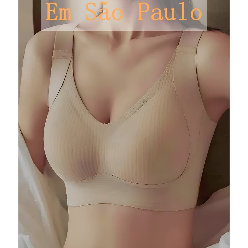 Sutiã Top Fitness com Bojo Alças Reguláveis