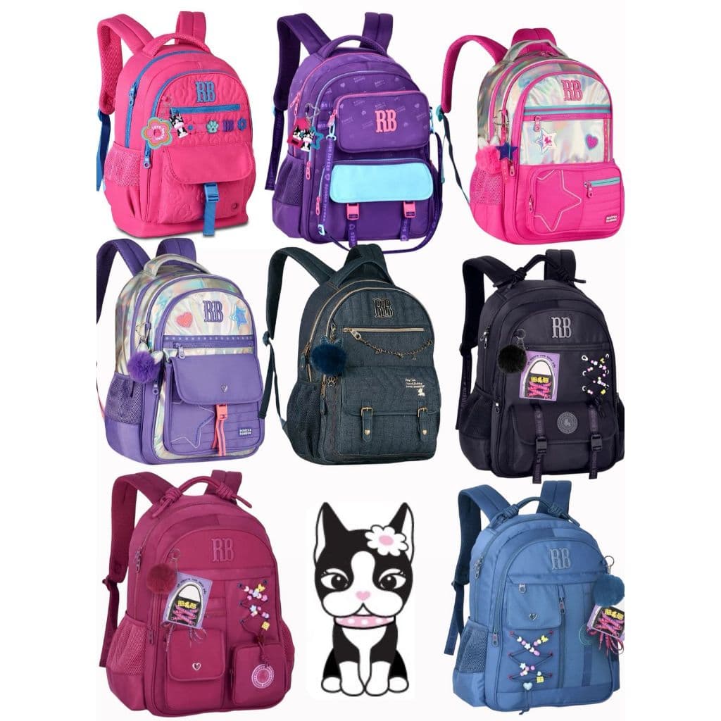 Mochila Rebecca Bonbon Notebook Resistente Escolar Lançamento Nova Coleção CLIO