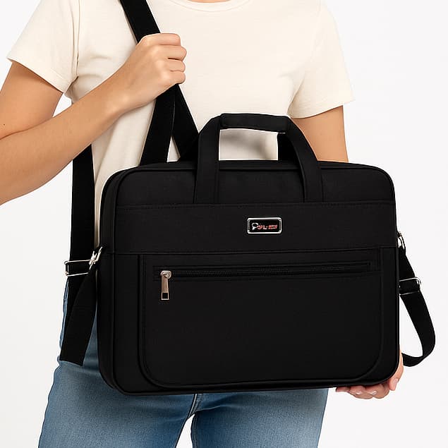 Meij Pasta Executiva Notebook 15" impermeável • Bolsa de trabalho Reforçada • Nylon Premium com Compartimentos